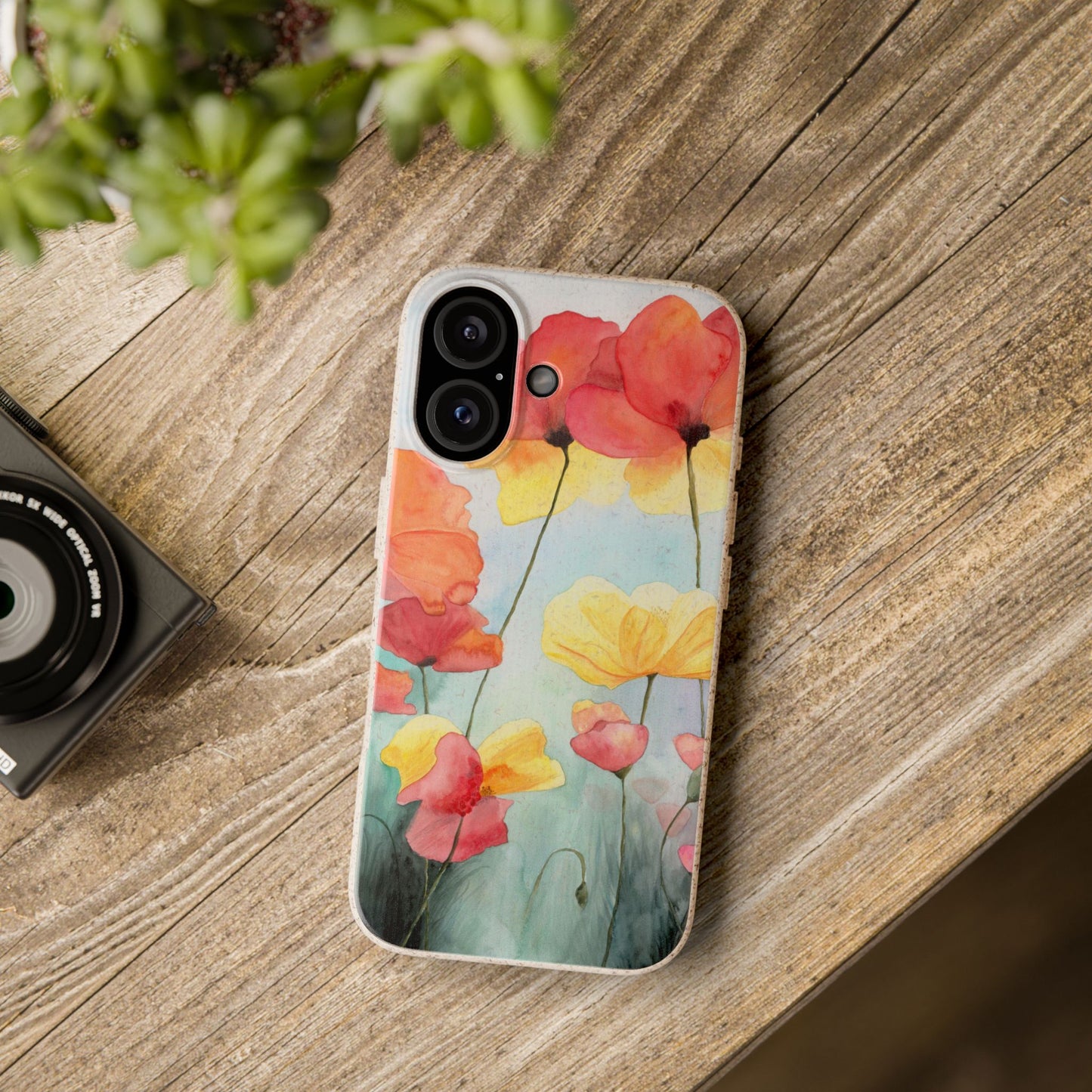 Poppies Biodegradable Phone Case