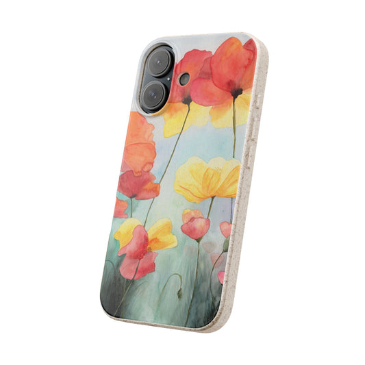 Poppies Biodegradable Phone Case