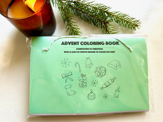 Christmas Advent Coloring Book