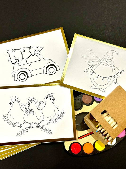 Advent Countdown to Christmas Notecards