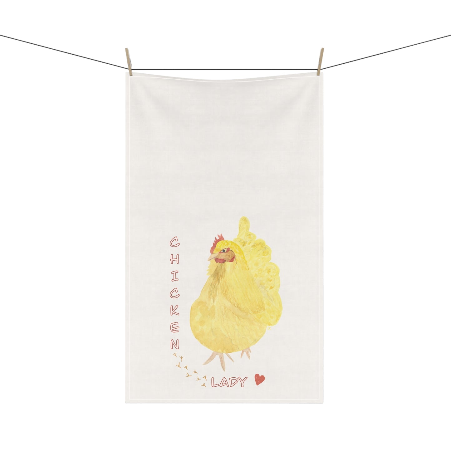 Chicken Lady Tea Towel