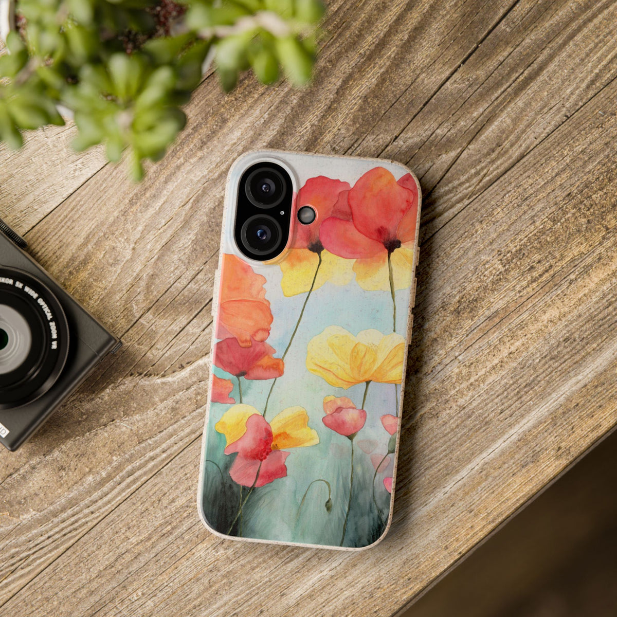 Poppies Biodegradable iPhone Case