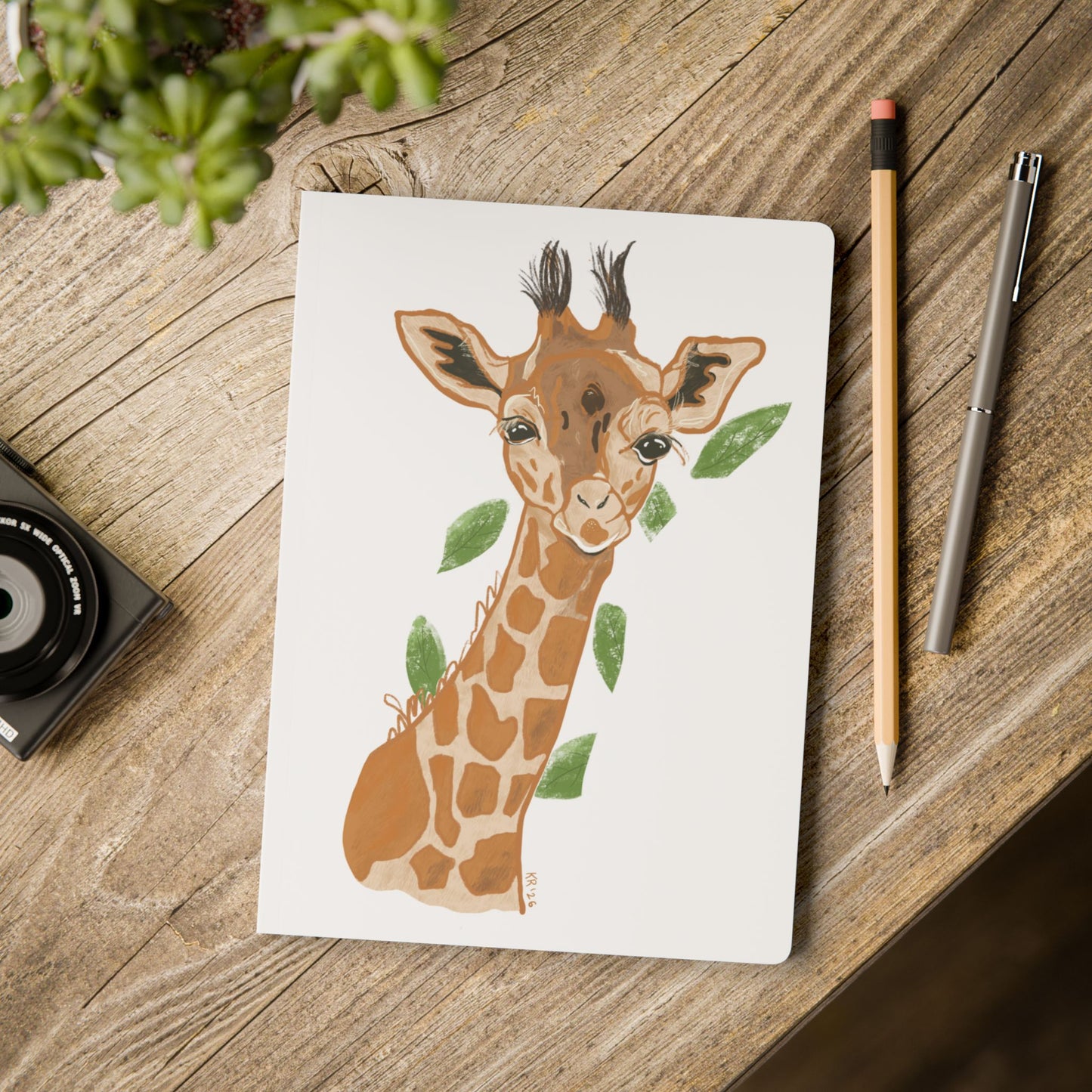 Giraffe Softcover Journal
