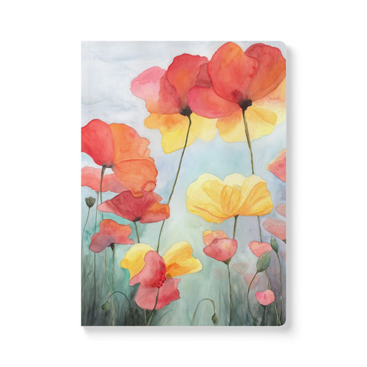 Poppies Softcover Journal