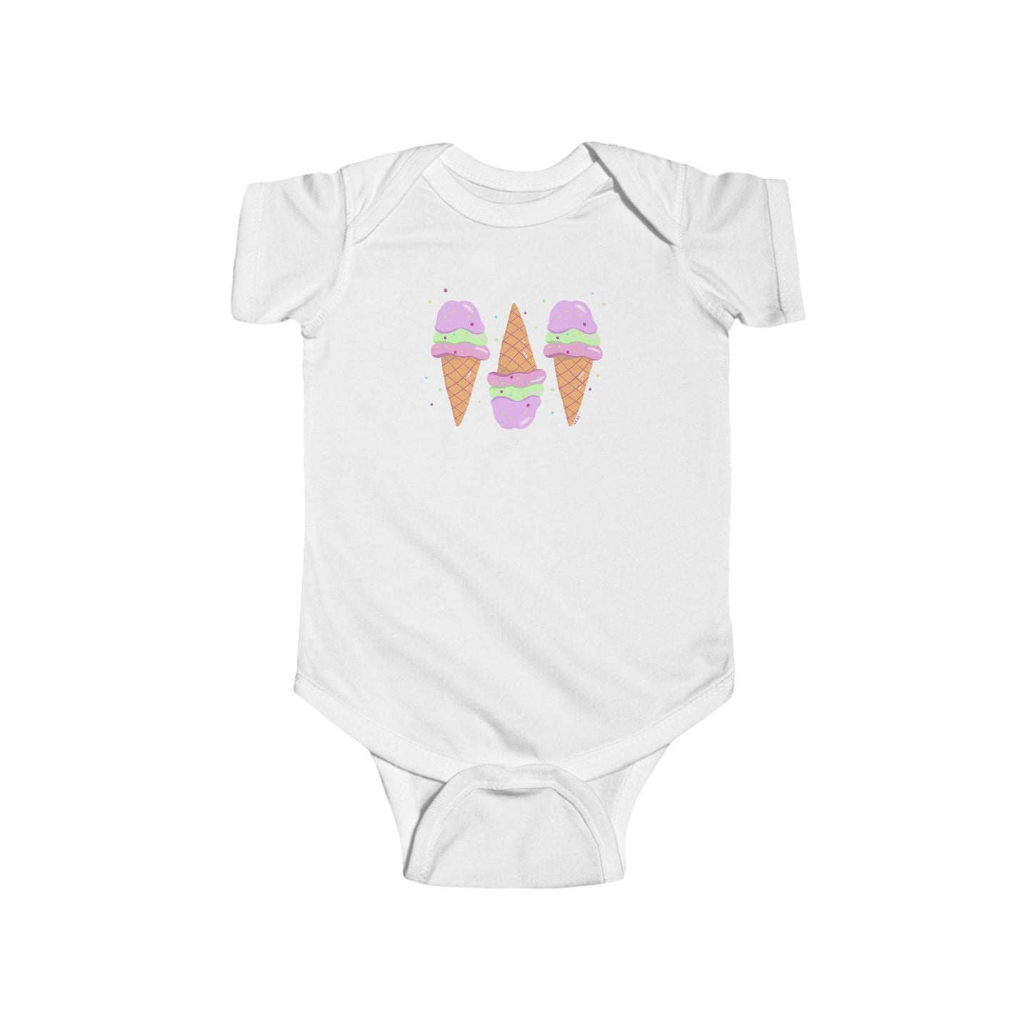 Pastel Ice Cream Baby Onesie Bodysuit
