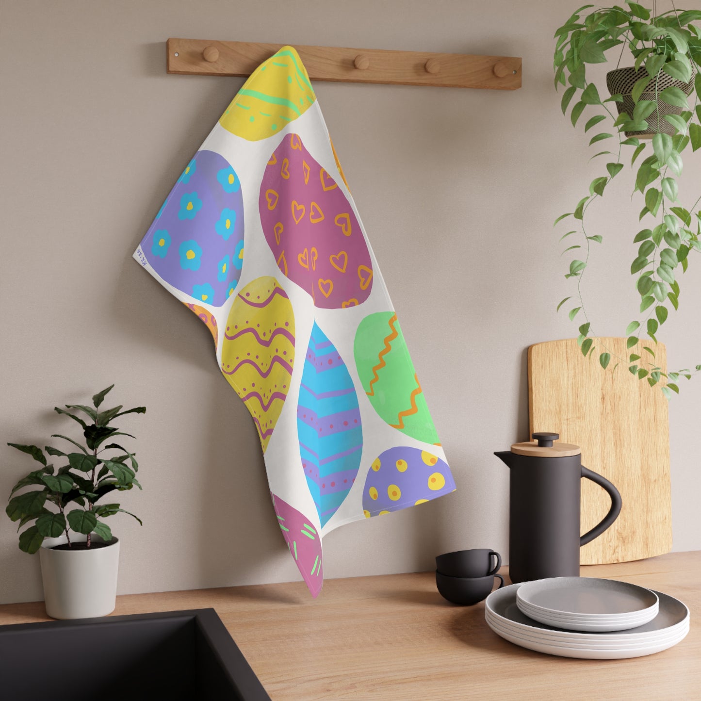 Easter Egg Kitchen Towel