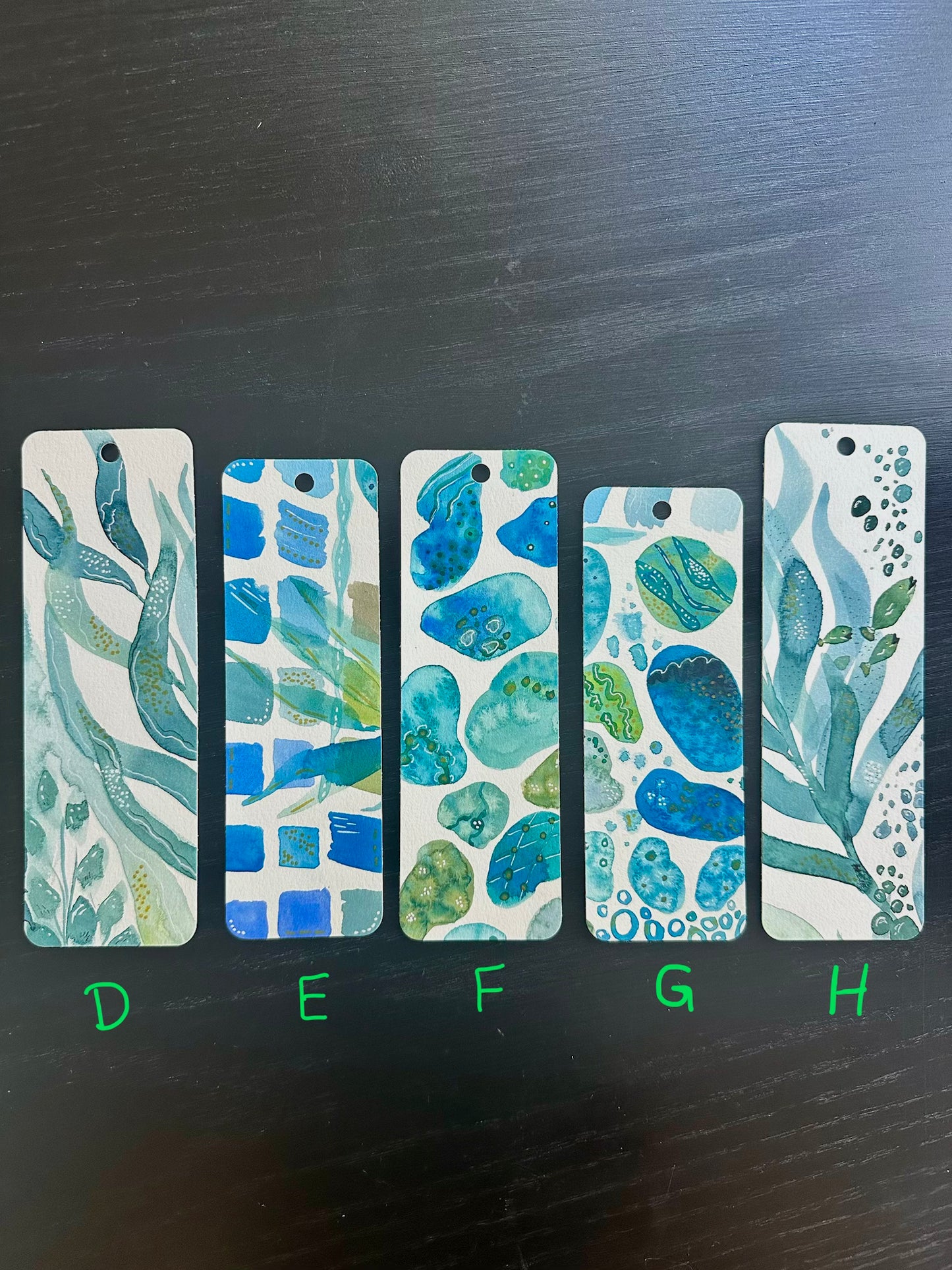 HAND PAINTED Watercolor Bookmark - unique gift