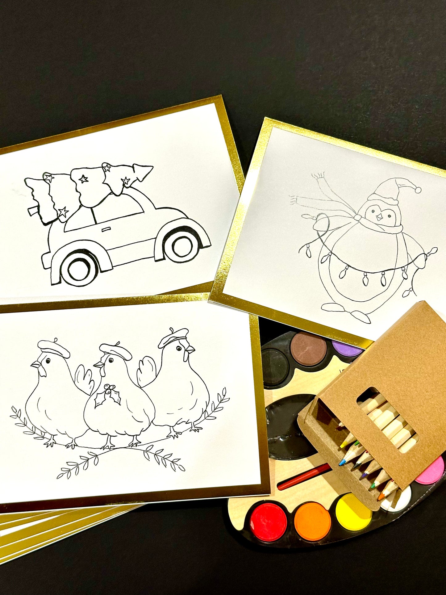 Advent Countdown to Christmas Notecards