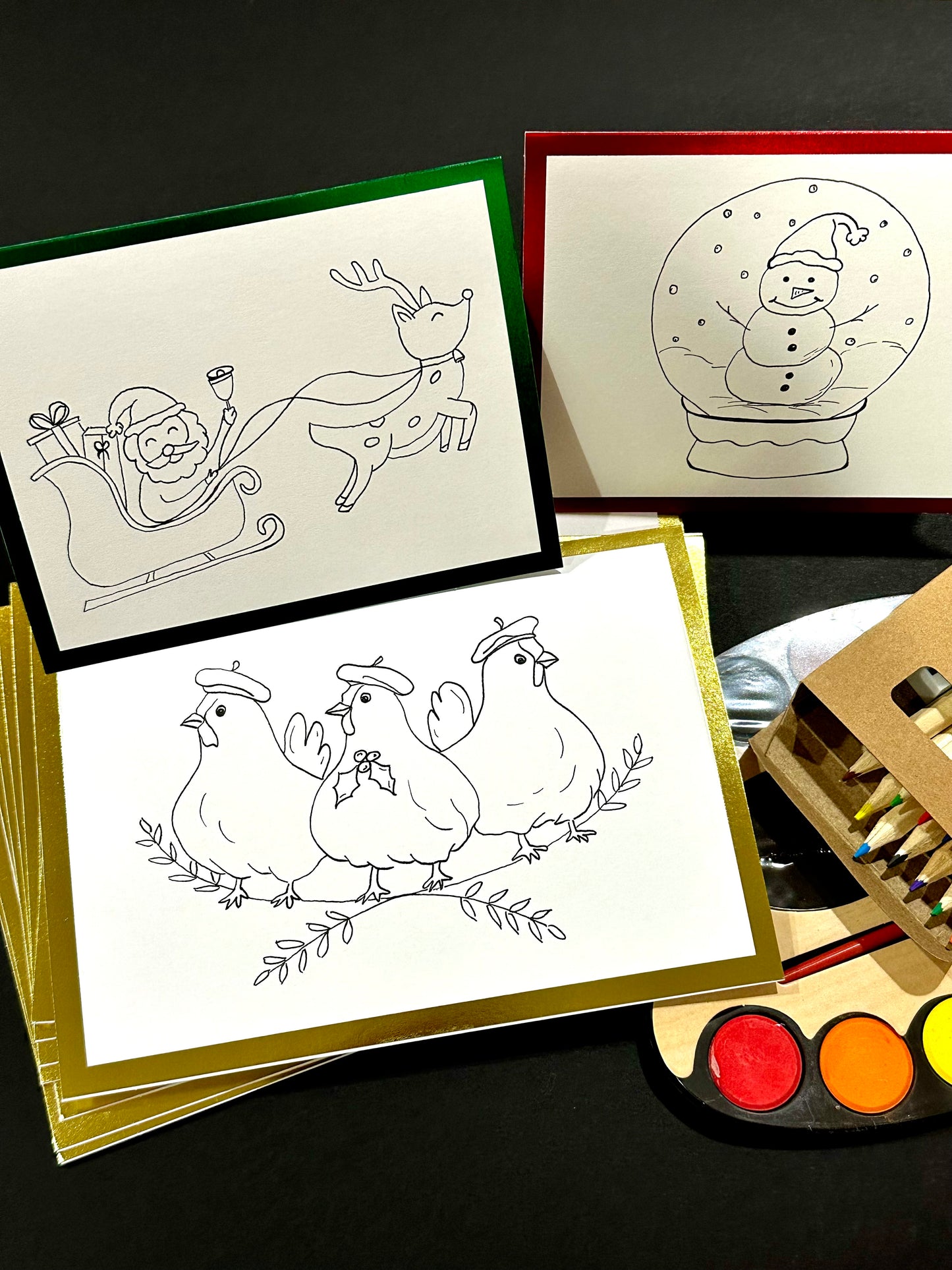 Advent Countdown to Christmas Notecards