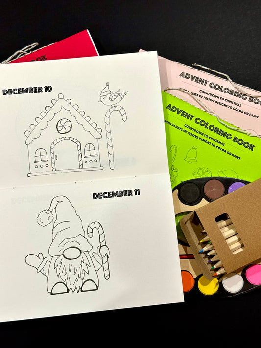 Christmas Advent Coloring Book