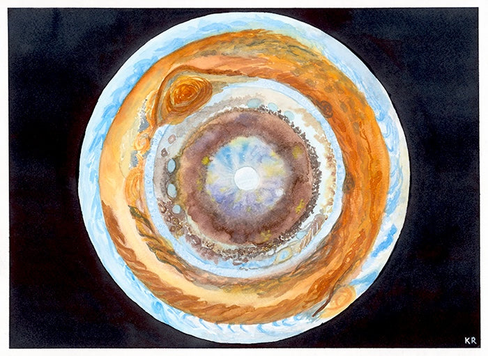 Jupiter - Unframed watercolor print